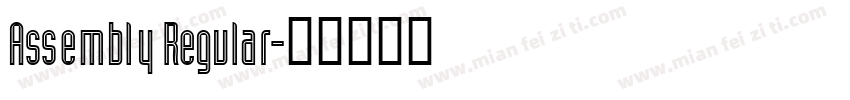 Assembly Regular字体转换